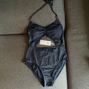 Abercrombie & Fitch Navy Blue One-Piece Swimsuit